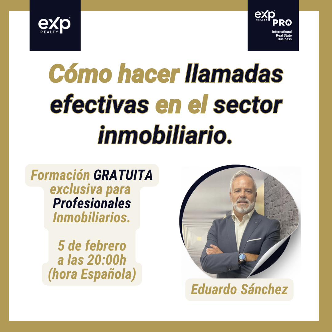 Cursos Gratuitos para Agentes Inmobiliarios | Formación para el Éxito inmobiliario Eduardo Sánchez