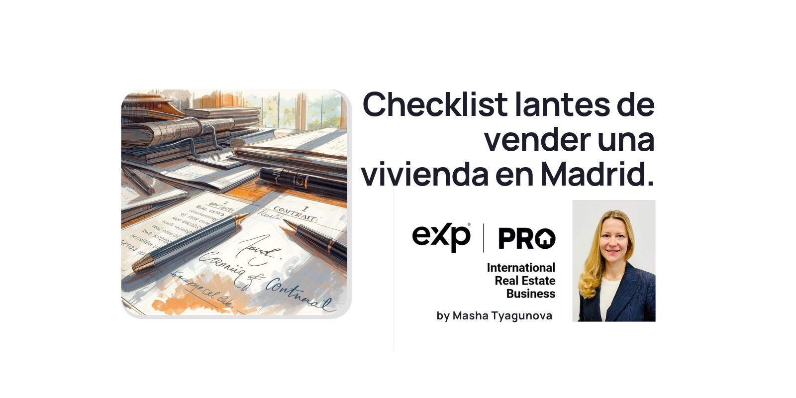 Checklist para Vender Vivienda en Madrid